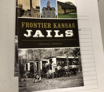 Frontier Kansas Jails book for the silent auction.