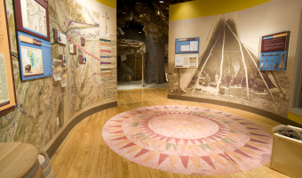An exhibit at the Smoky Hill Museum in Salina tells Native American stories.